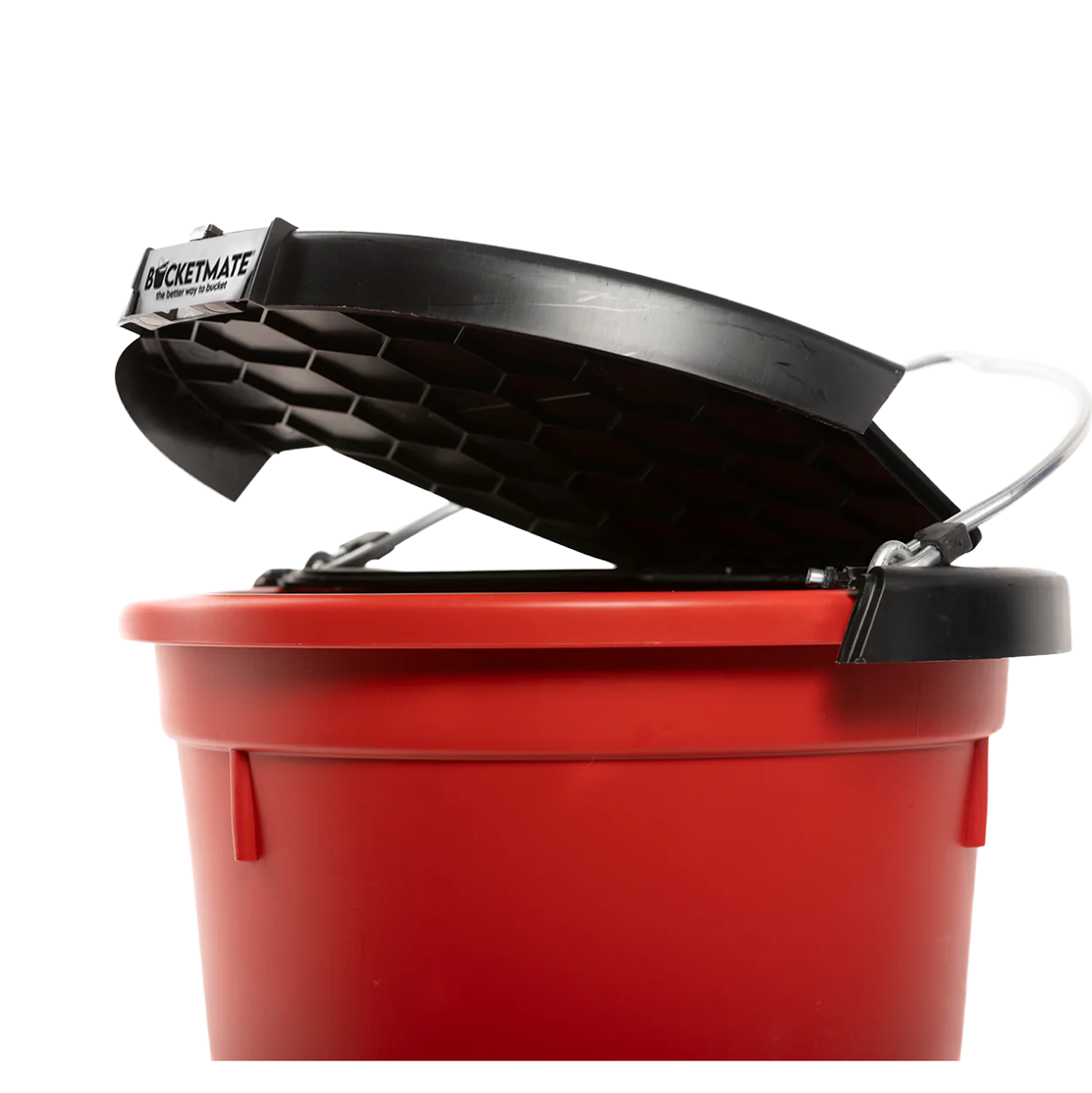 Flat back bucket lid