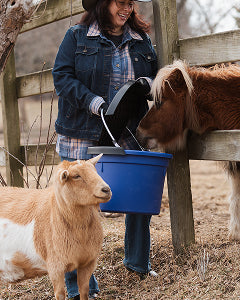 Flat back bucket lid