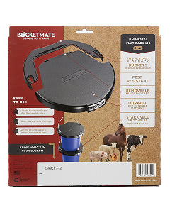 Flat back bucket lid